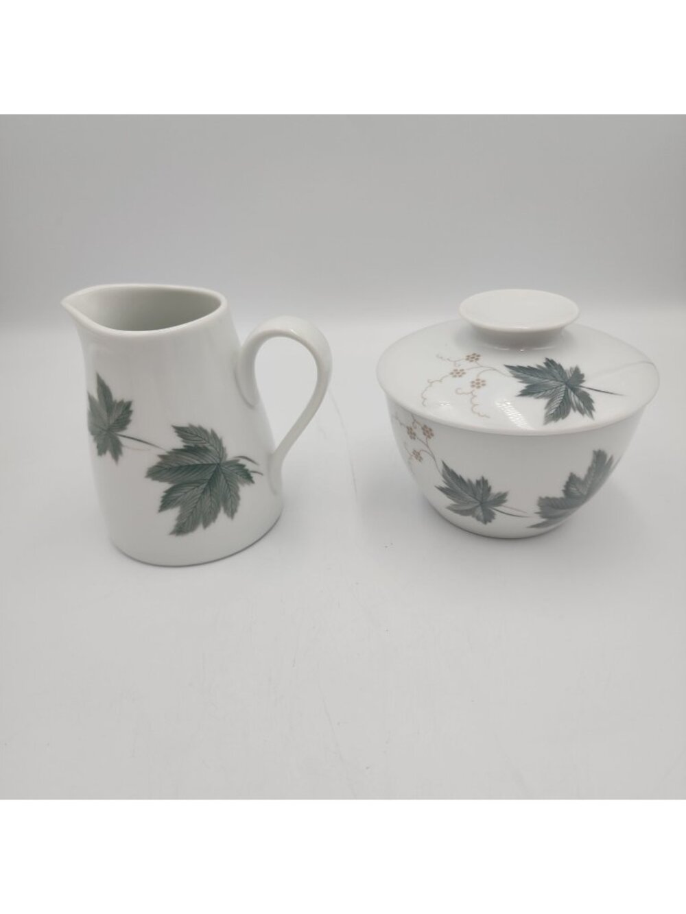 NORITAKE WILD IVY 102 COOKIN SERVE JAPAN Creamer & Sugar Bowl with Lid